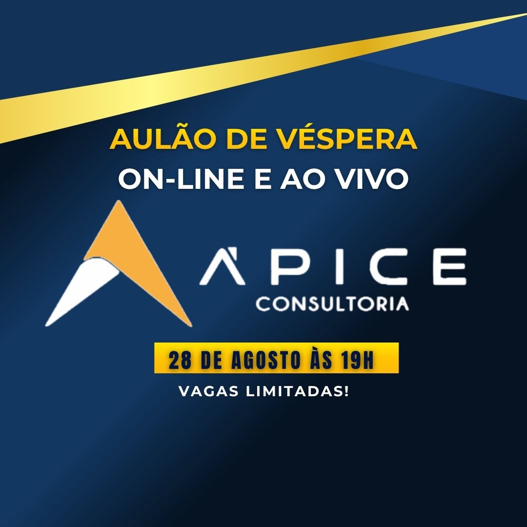 AULÃO DE VÉSPERA ÁPICE – AULÃO DOS APROVADOS – Lote 1
